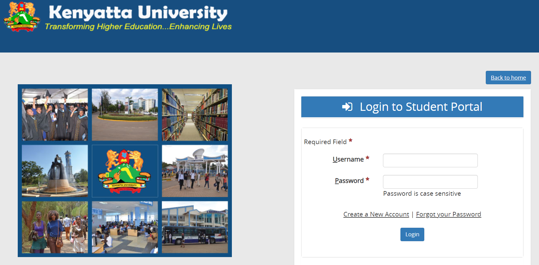 How to Login to the KU Student Portal