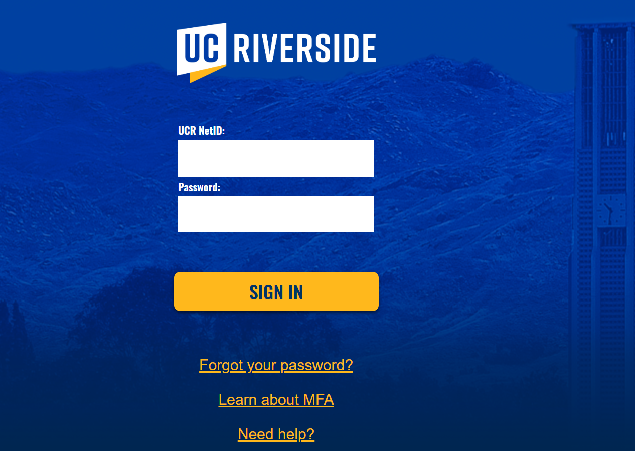 UCR Student Portal