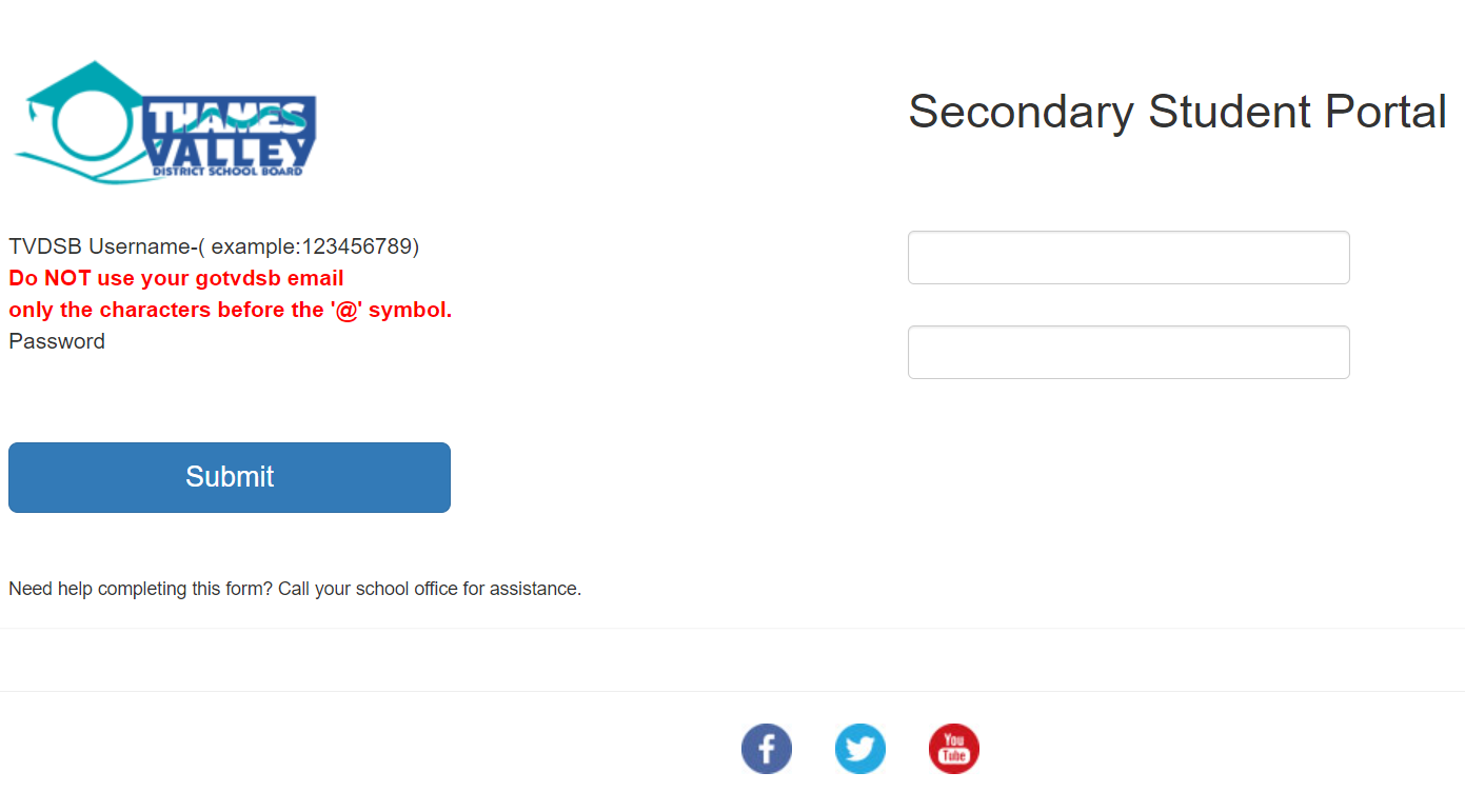 TVDSB Student Portal