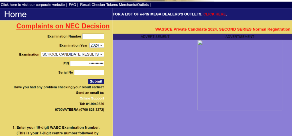 waec result 2024