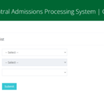 institution admission list