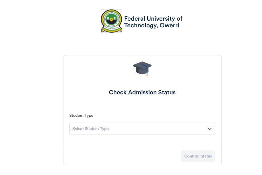 How To Check FUTO Admission List On School Portal