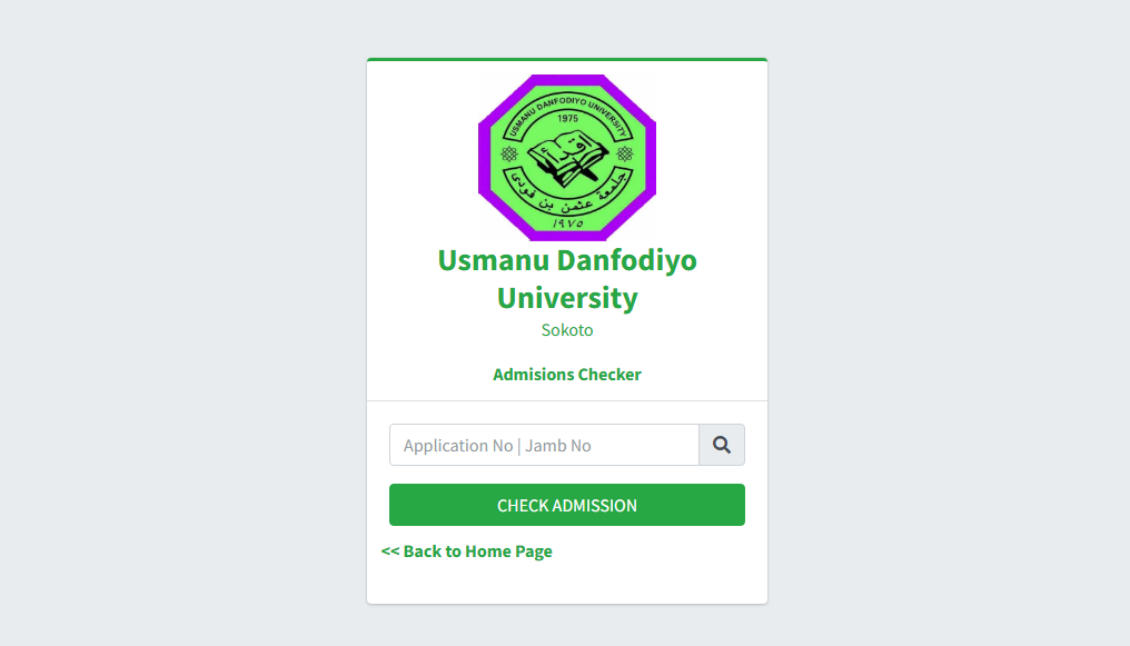 How To Check UDUSOK Admission List On School Portal